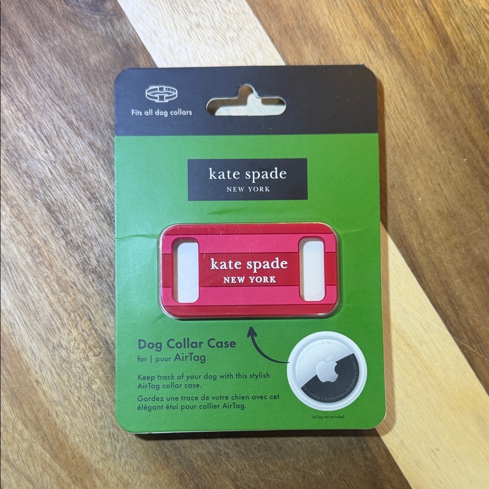 kate spade Pink Dog Air Tag Collar Case